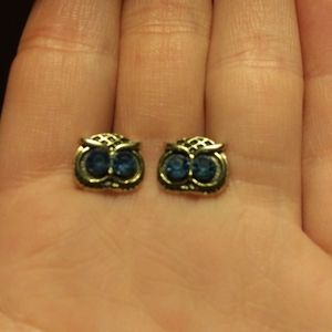 Bronze Owl Earrings